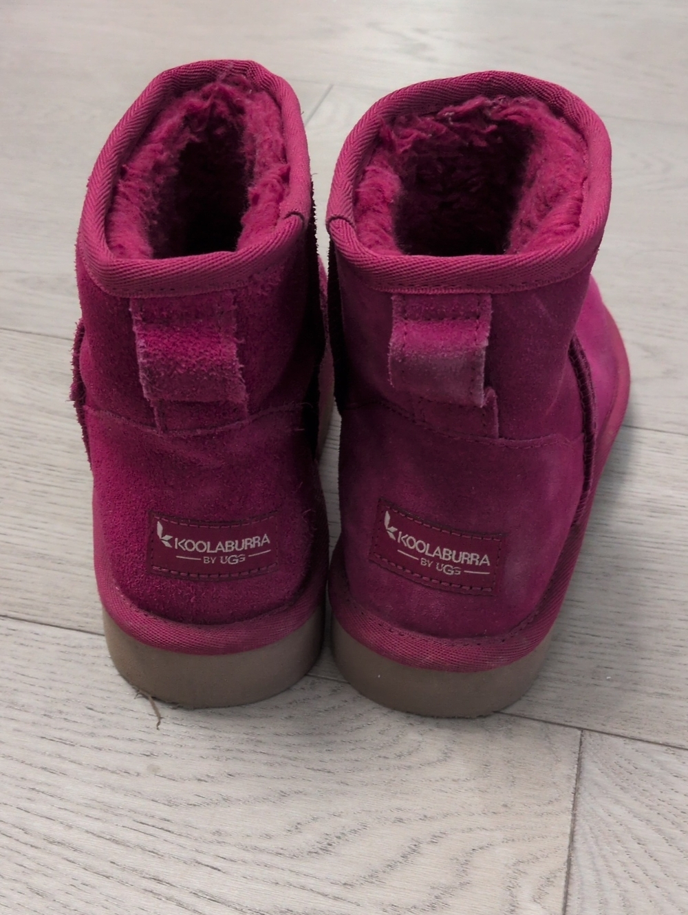 Koolaburra Magenta Suede Shearling Boots